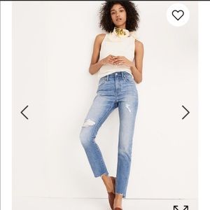 Madewell High-Rise Slim Boyjean with Step Hem